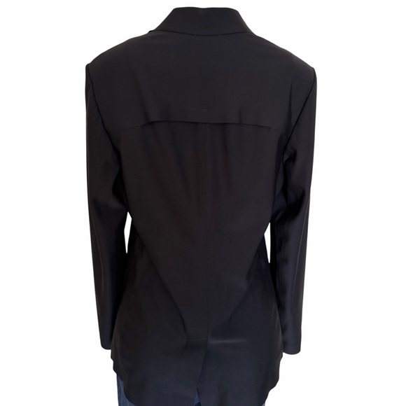 ATHLETA Interstellar Blazer Snap Closure Zip Pockets sleek design Size 8 - Picture 7 of 10